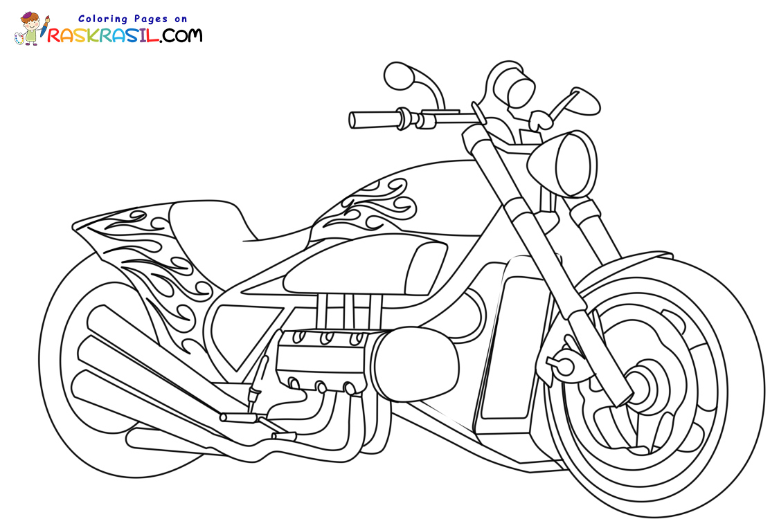 Harley Davidson Coloring Pages