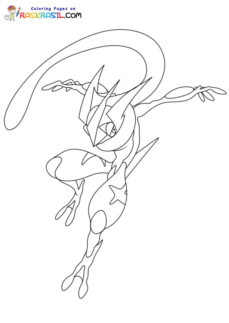 Desenhos De Greninja Para Colorir