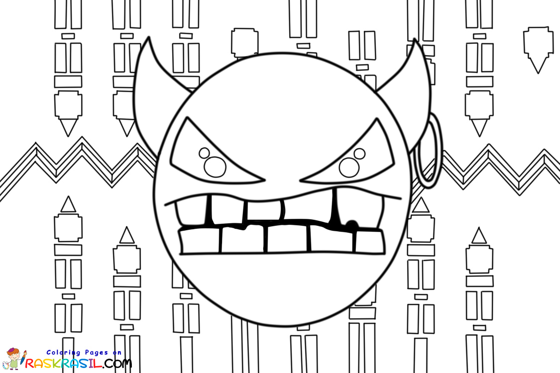 Geometry Dash Coloring Pages