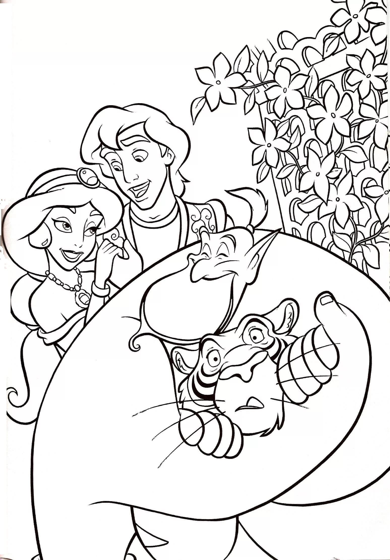 Disney Coloring Pages Aladdin Best Coloring Pages