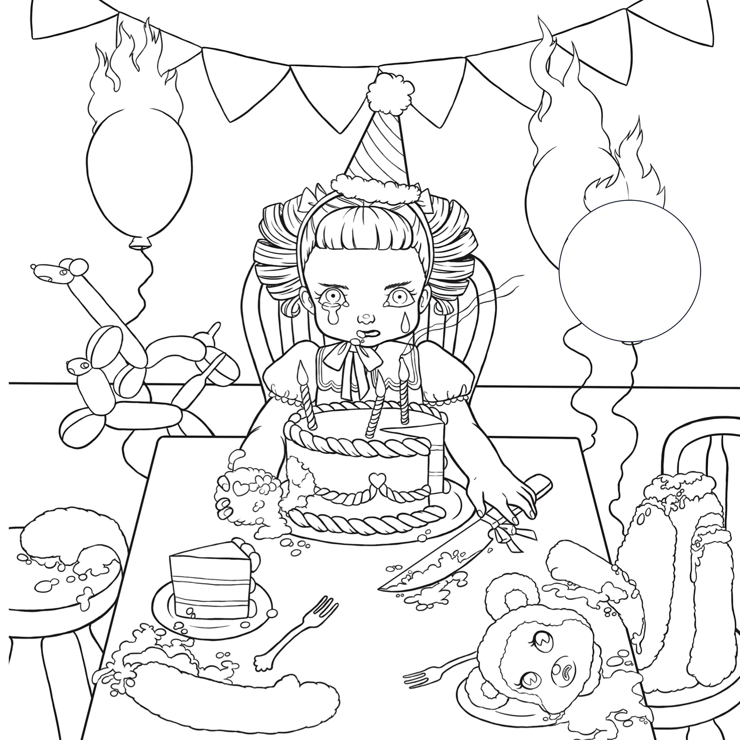 Melanie Martinez Coloring Pages Pitty Party Coloring Pages Sexiz Pix