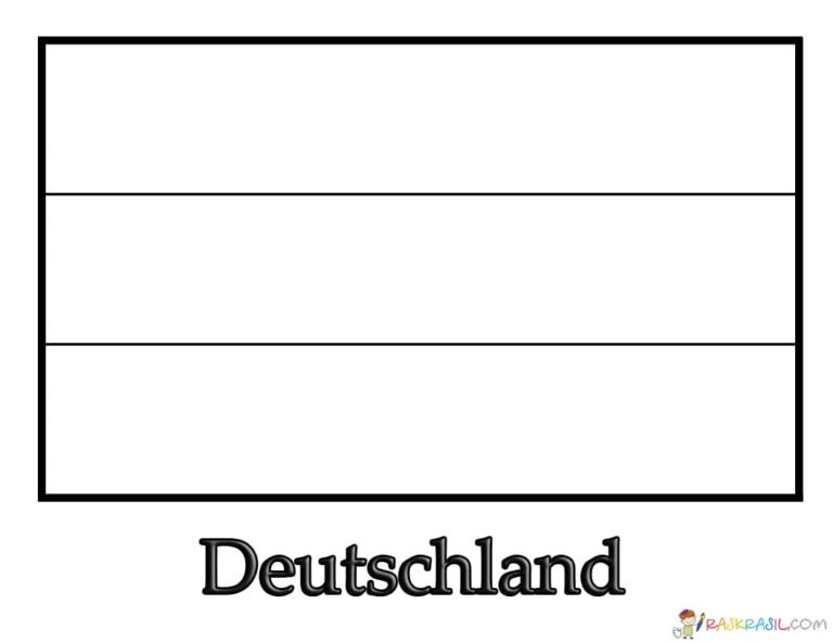  Ausmalbilder Deutschland Flagg 