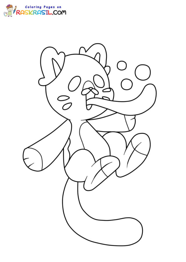 Desenhos de Candy Cat Poppy Playtime para Colorir