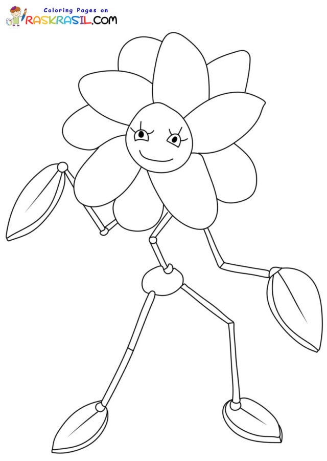 Daisy Poppy Playtime Coloring Pages