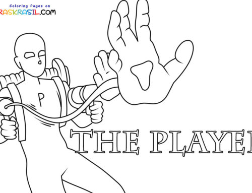 Раскраски Игрок из Поппи Плейтайм | Распечатать бесплатно