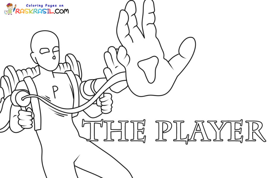 Раскраски Игрок из Поппи Плейтайм | Распечатать бесплатно