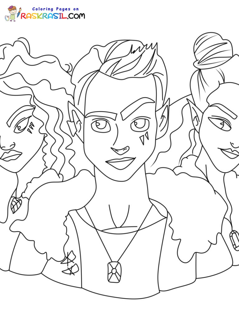 Disney Zombies 1 Coloring Pages