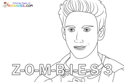 Disney Zombies 3 Coloring Pages