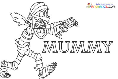 Mummy Coloring Pages