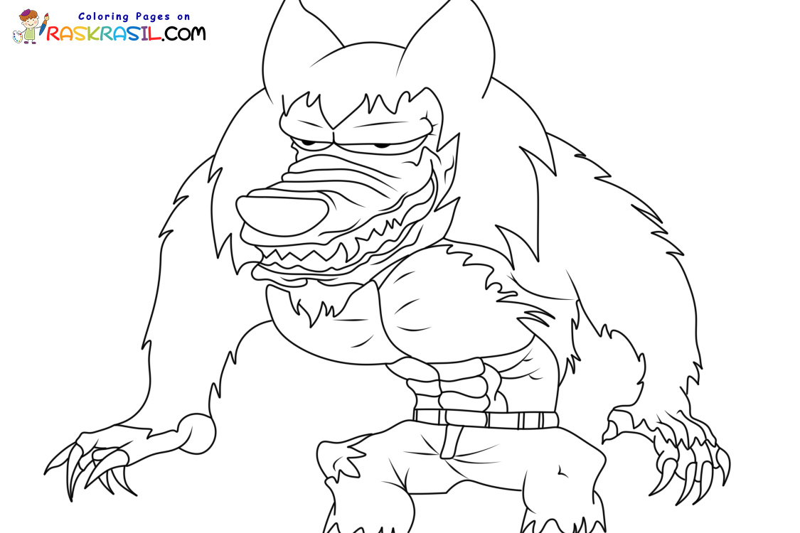 Raskrasil.com-New-Coloring-Pages-Werewolf-9
