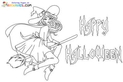 Witch Coloring Pages