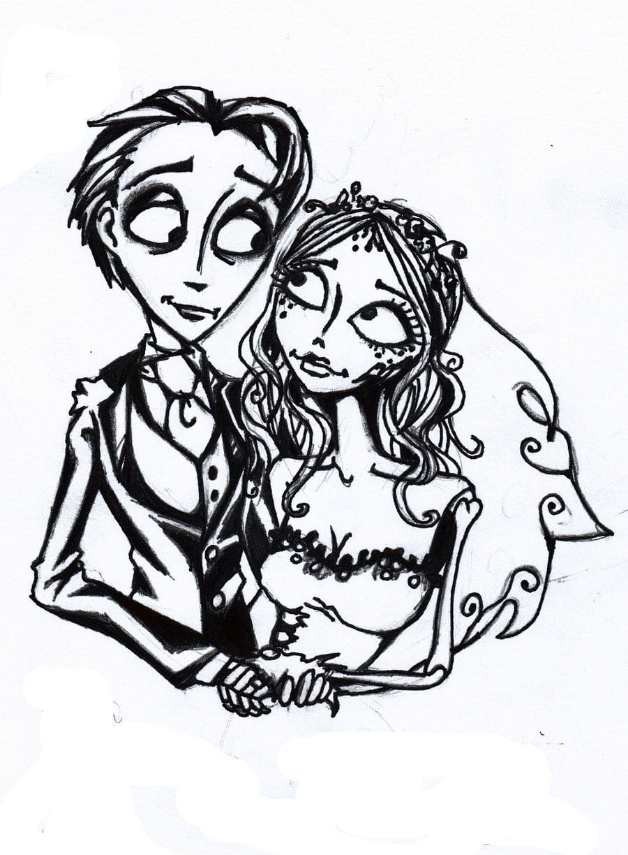 Corpse Bride Coloring Pages