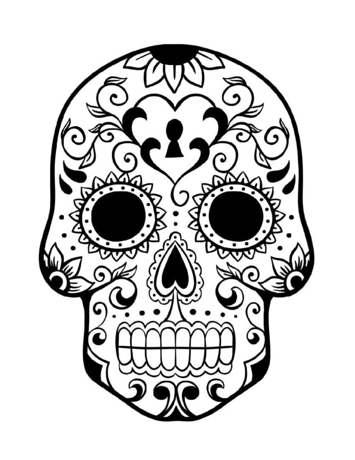 Disegni di Dia de Los Muertos da Colorare