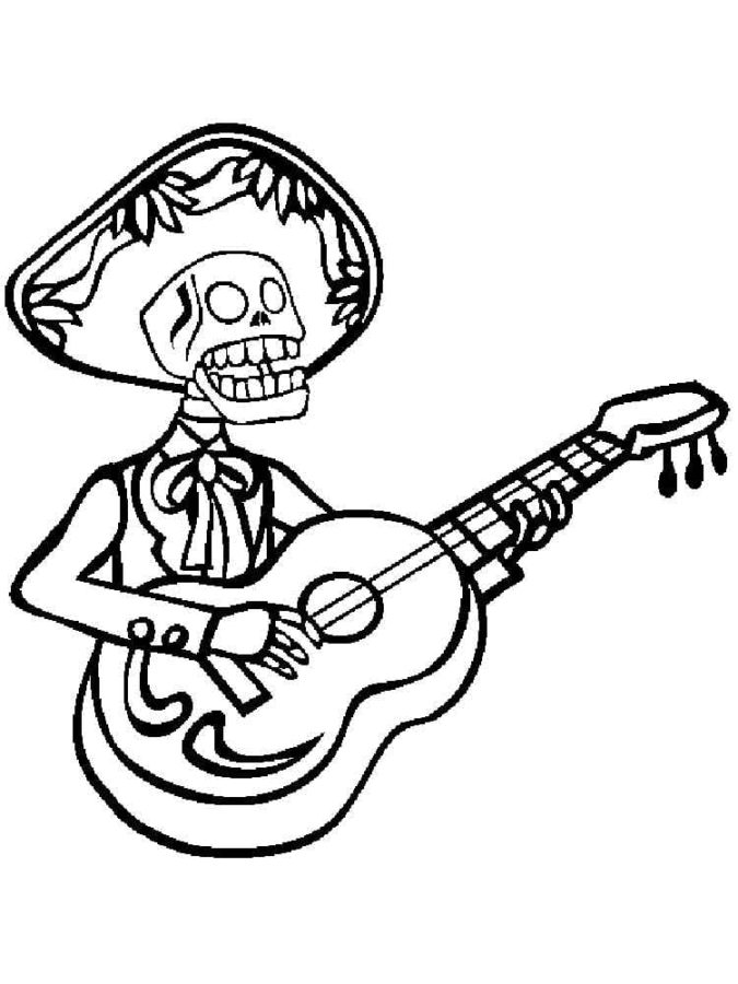 Day of the Dead Coloring Pages