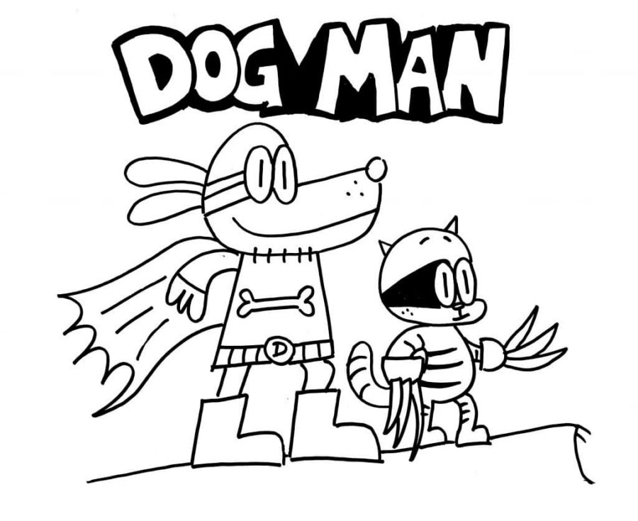 Kolorowanki Dog Man | Darmowe Malowanki do wydruku