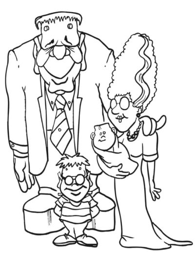 Frankenstein Coloring Pages