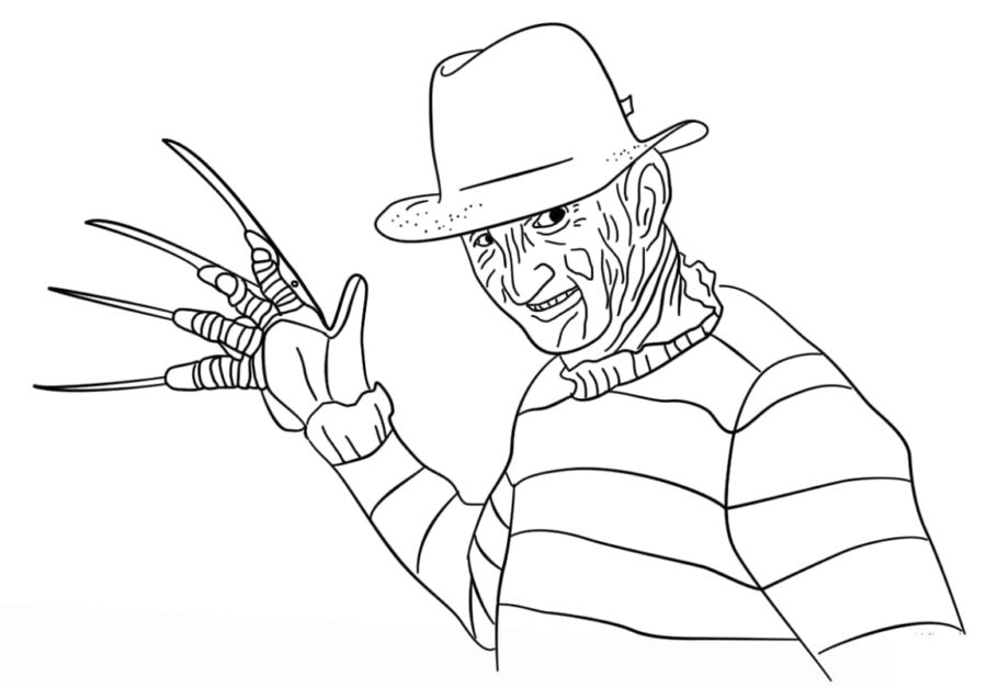 Ausmalbilder Freddy Krueger | Malvorlagen zum Ausdrucken