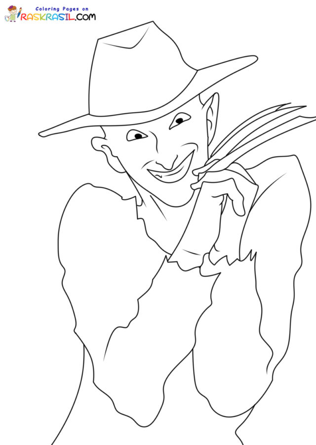 Dibujos de Freddy Krueger para Colorear