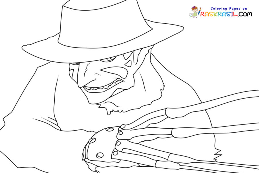 Dibujos de Freddy Krueger para Colorear