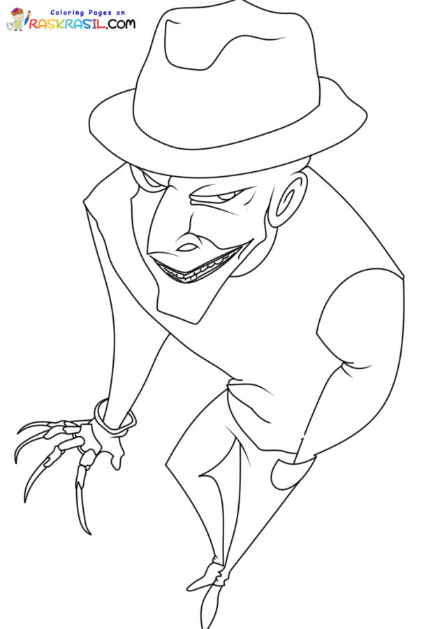 Coloriage Freddy Krueger à imprimer