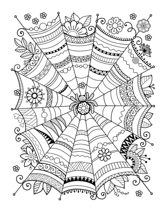 Desenhos de Mandala de Halloween para Colorir