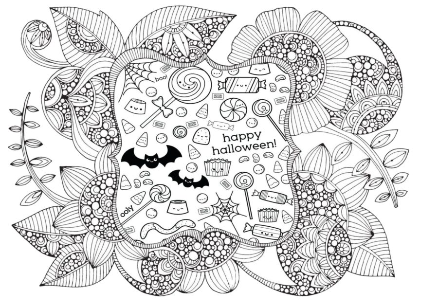 Dibujos de Mandalas de Halloween para Colorear