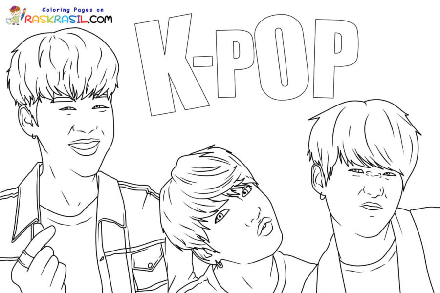K-Pop Coloring Pages