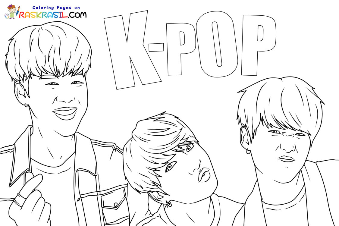 K-Pop Coloring Pages
