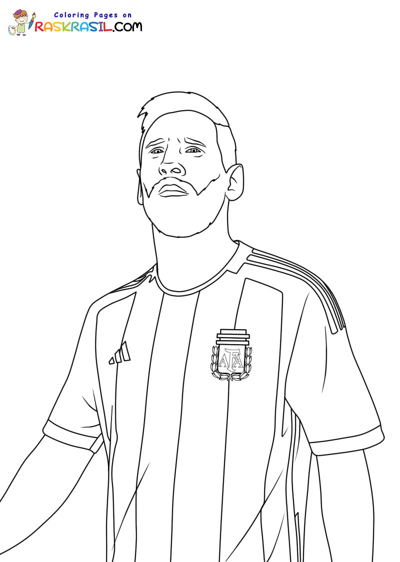 Messi Para Colorear 2022 - IMAGESEE