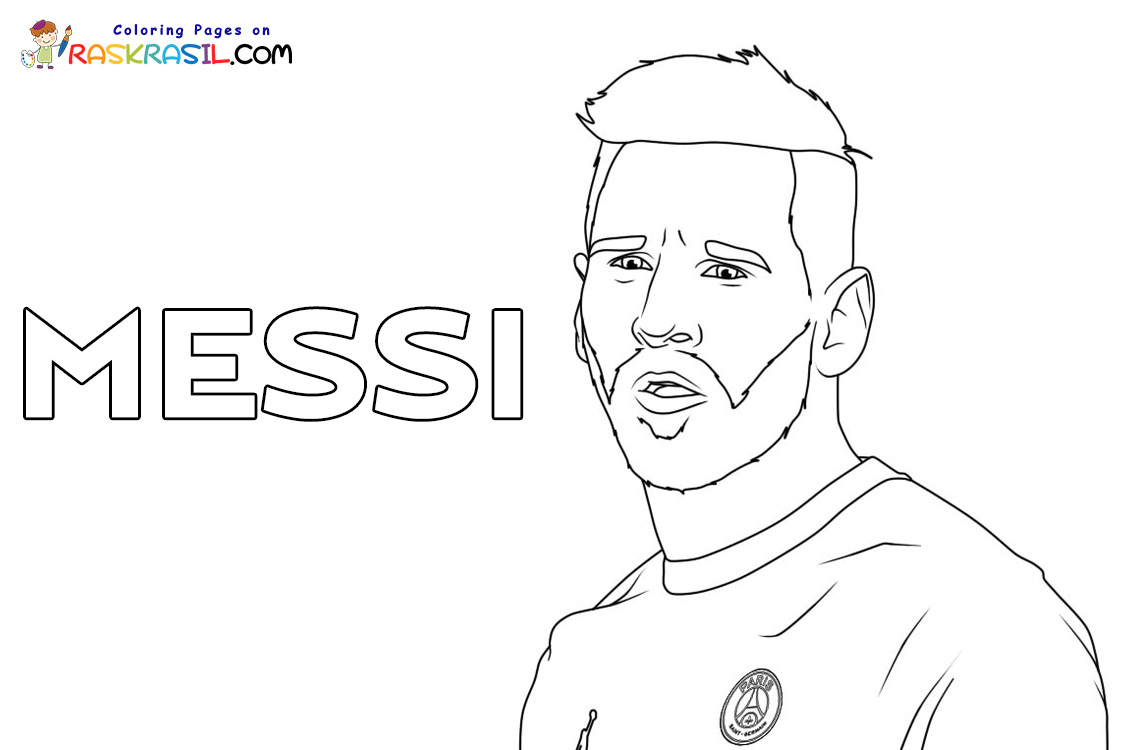 Desenhos de Lionel Messi para Colorir
