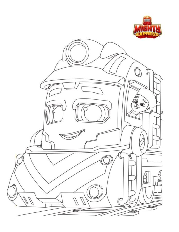 Coloriage Mighty Express à imprimer