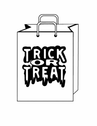 Coloriage Trick or Treat à imprimer