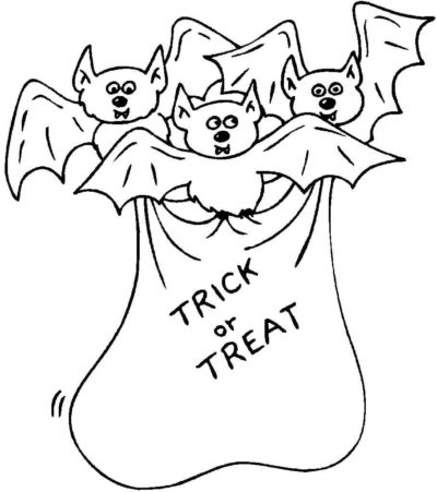 Coloriage Trick or Treat à imprimer