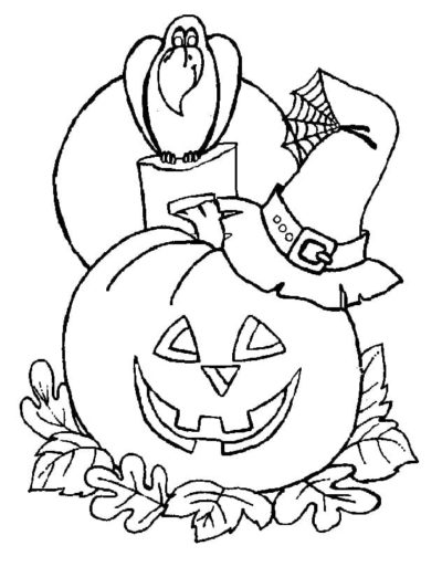 Coloriage Trick or Treat à imprimer