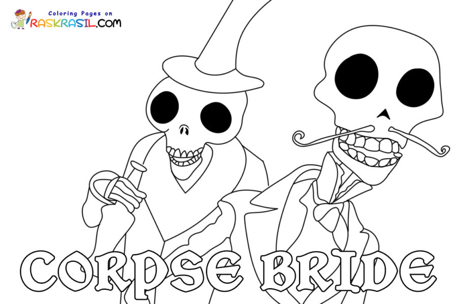 Ausmalbilder Corpse Bride | Malvorlagen zum Ausdrucken