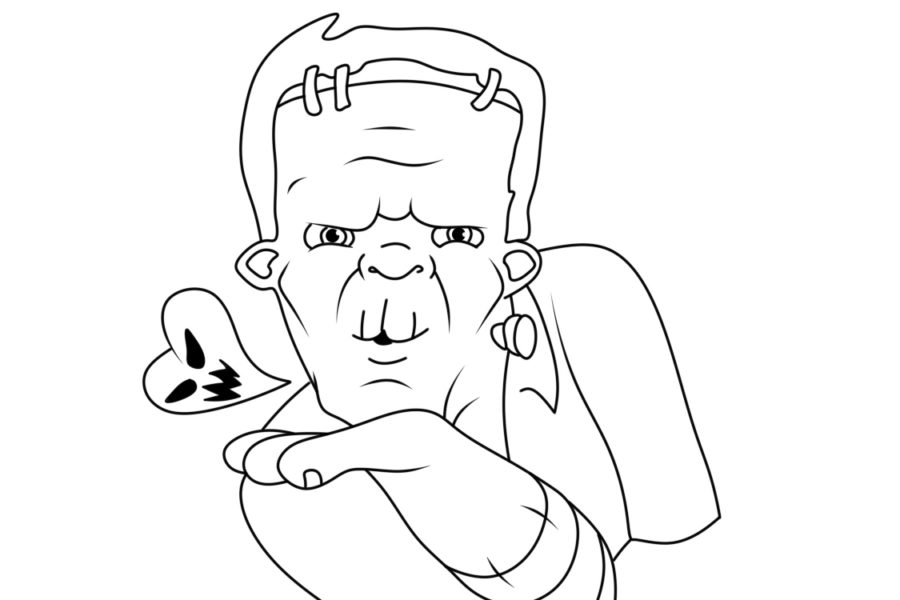 Desenhos de Frankenstein para Colorir