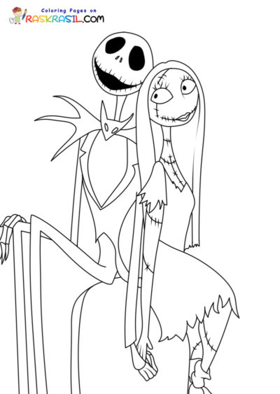 Nightmare Before Christmas Coloring Pages