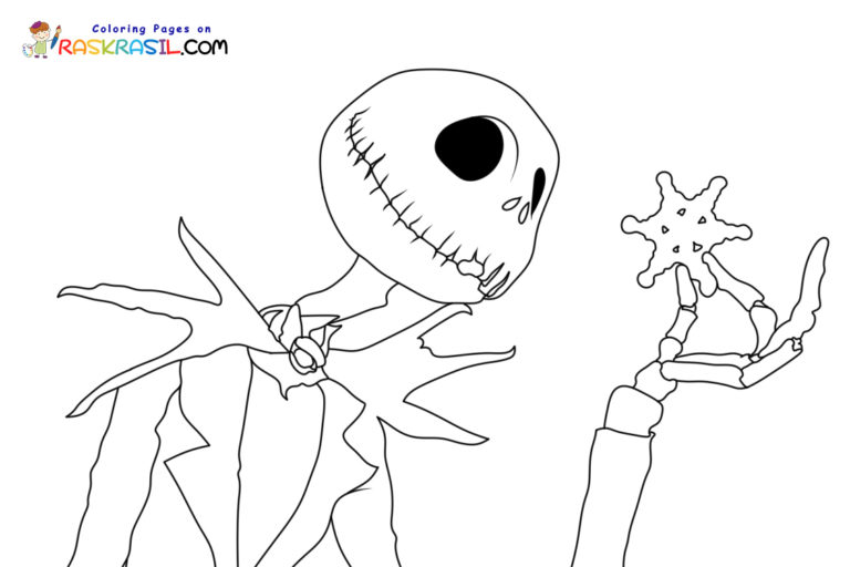 Coloriage Cauchemar avant Noël à imprimer