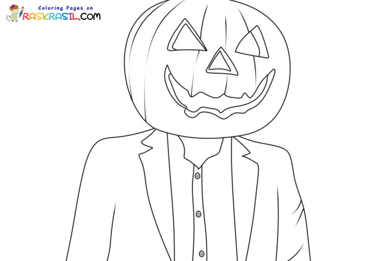 Pumpkin Head Coloring Pages