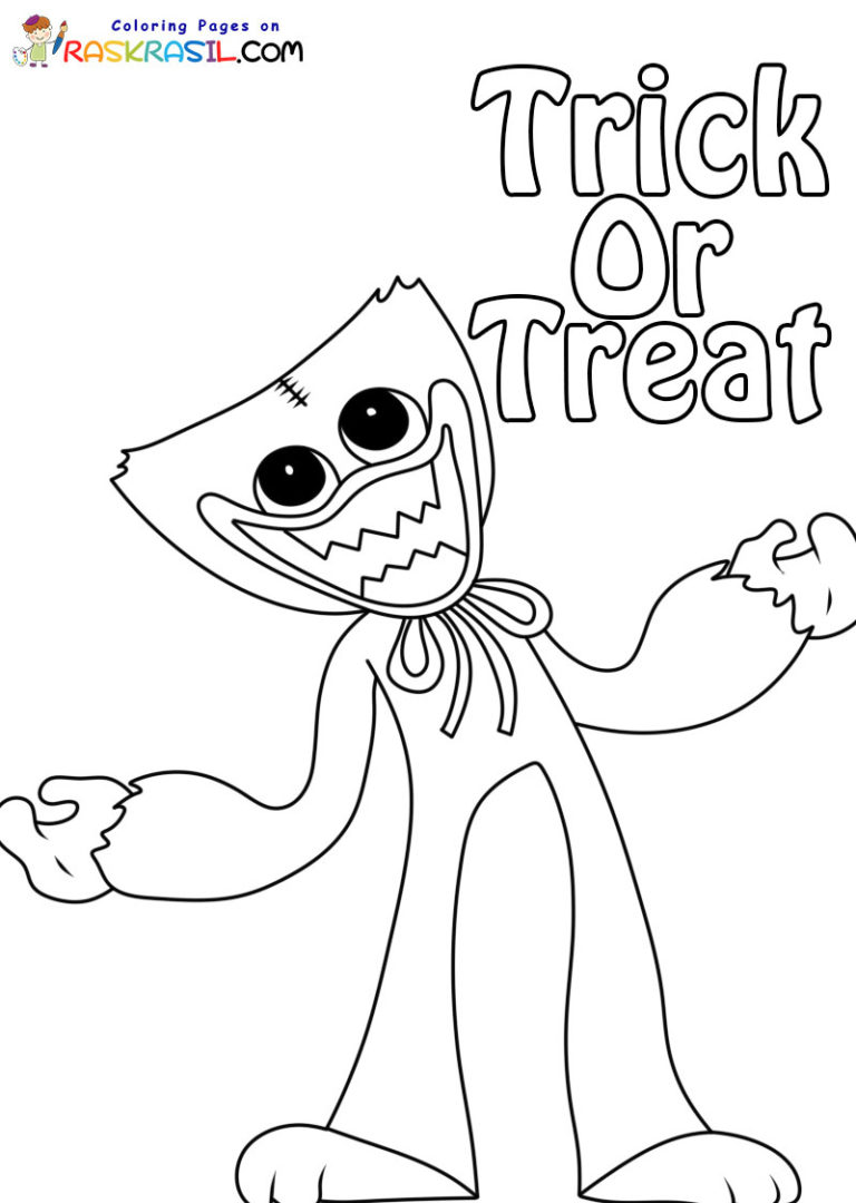 Coloriage Trick or Treat à imprimer