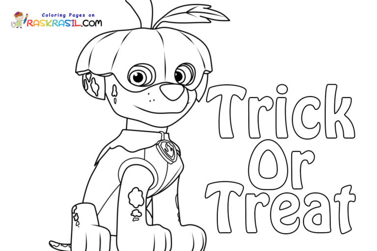Coloriage Trick or Treat à imprimer