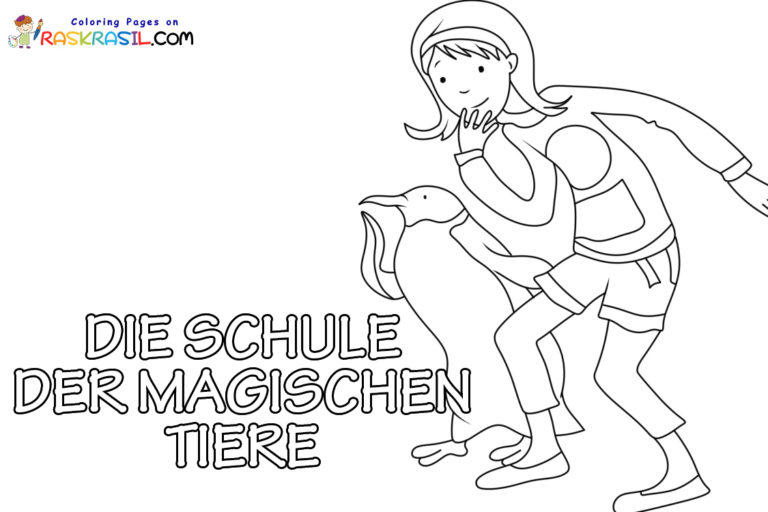 Ausmalbilder Die Schule der magischen Tiere zum Ausdrucken