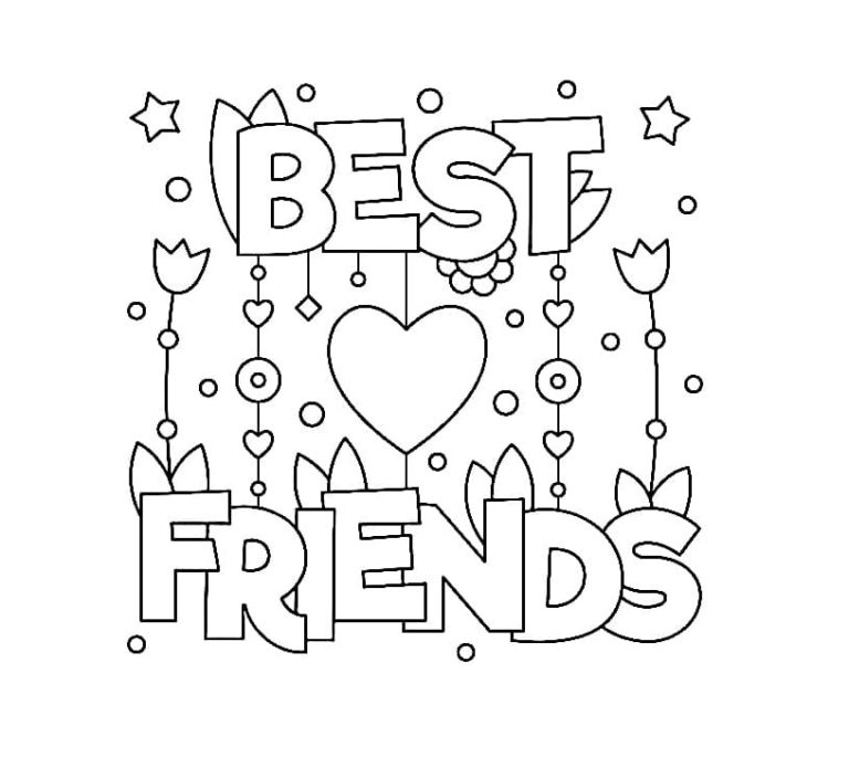 Coloriage BFF Imprimer