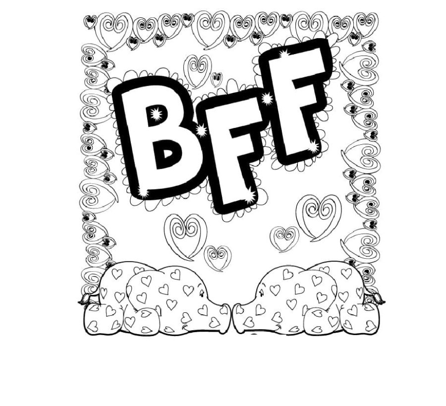 BFF Coloring Pages  Mejores amigas dibujo, Dibujos de amistad faciles,  Dibujos bonitos