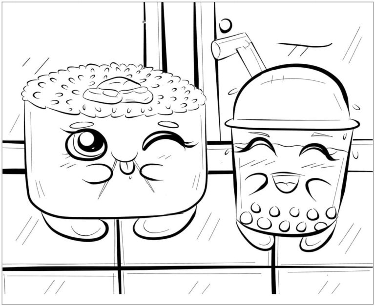 Kolorowanki Bubble Tea Darmowe Malowanki do wydruku