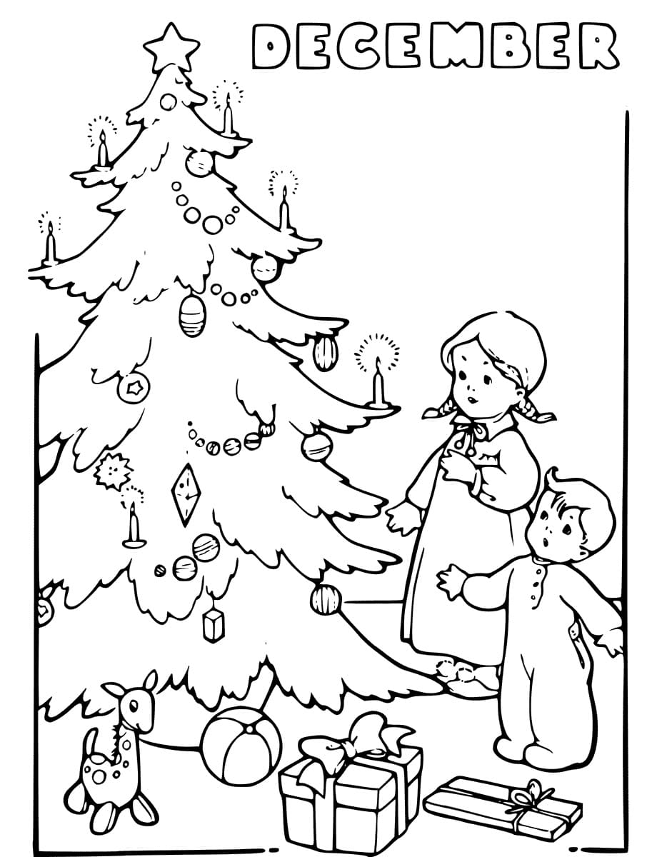 10 Festive December Coloring Pages for the Holidays: Bring the Magic to Life!