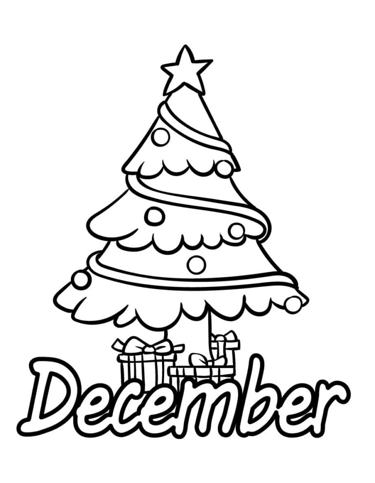 10 Festive December Coloring Pages for the Holidays: Bring the Magic to Life!