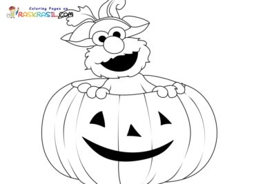 Elmo Halloween Coloring Pages