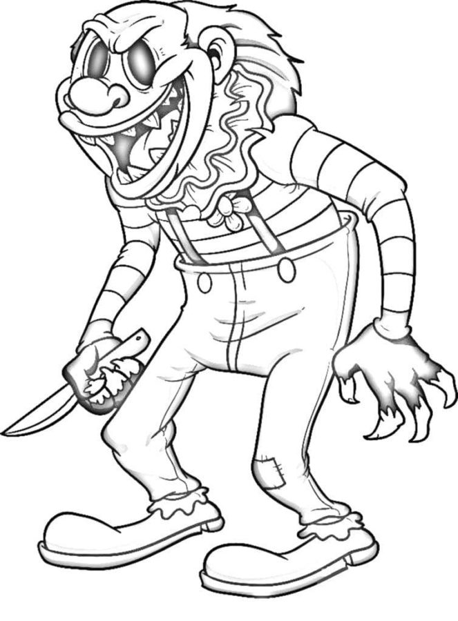 Horror Movies Coloring Pages