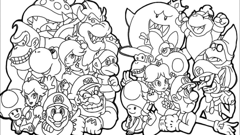 Super Smash Brothers Coloring Pages
